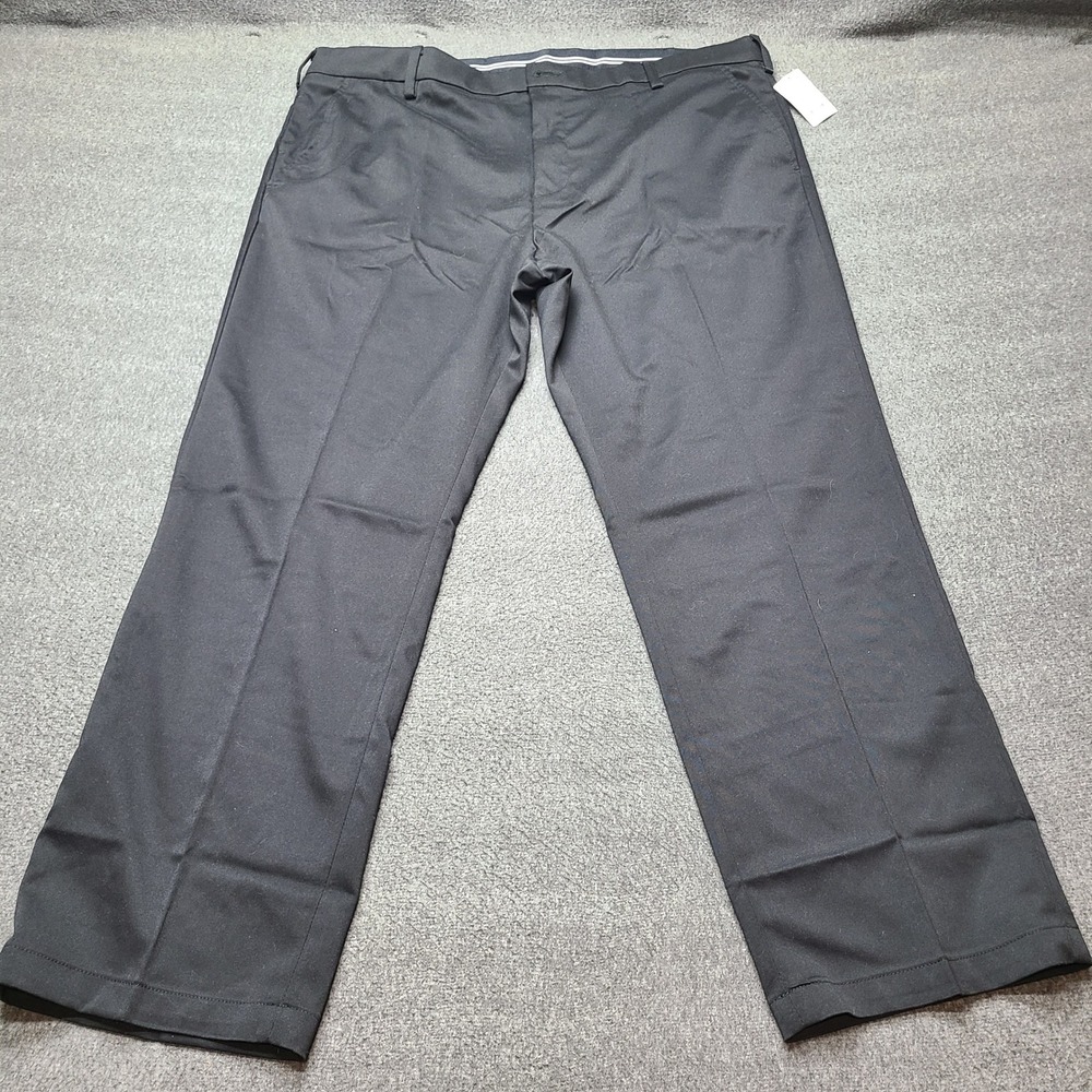 Amazon Essentials Mens Classic Fit Flat‎ Front Black Dress Pants 42W x 30L